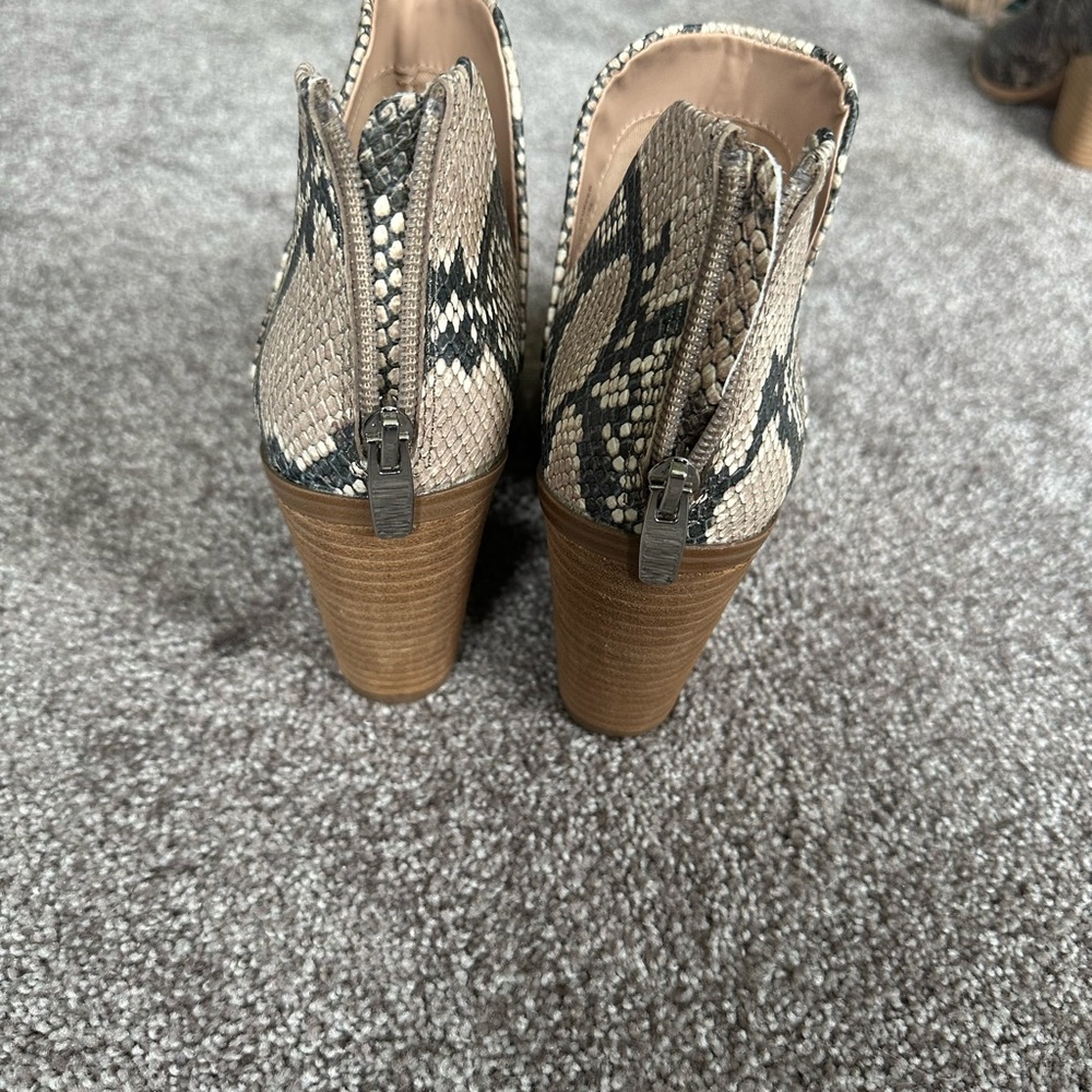 Steve Madden snakeskin booties. Brand new never been worn